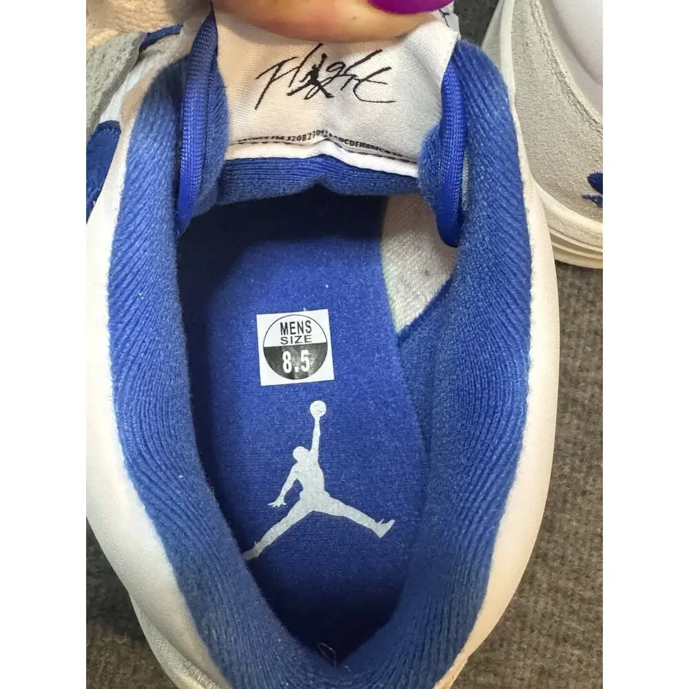 Jordan Stadium 90 'White Game Royal' Grey DX4397-104 Retro Air - Men's Size 8.5 - Picture 9 of 10